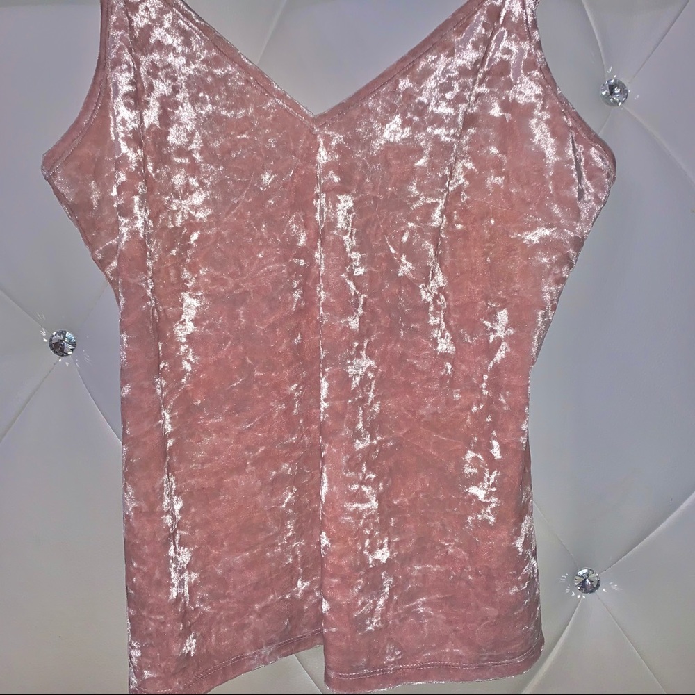 American Rag Velvet Pink Top